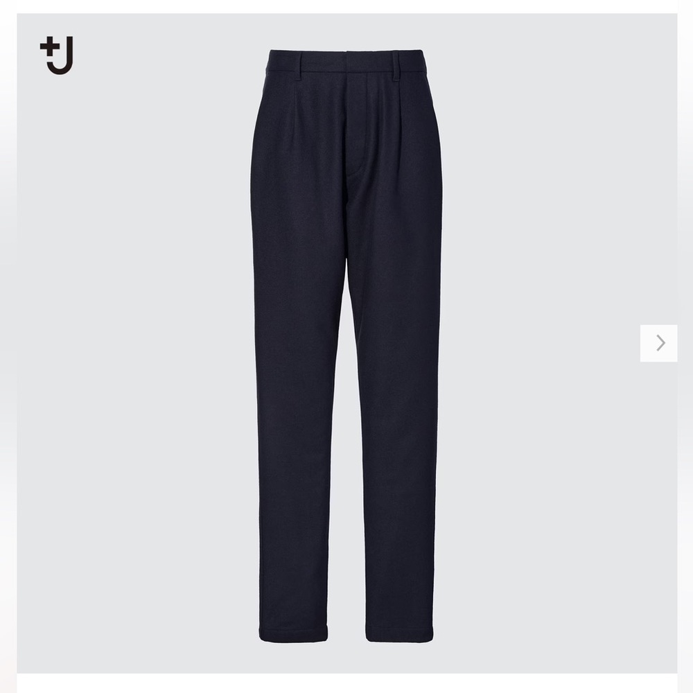 NWOT Uniqlo +J collab with Jil Sander wool blend pants. Navy. Size XS.